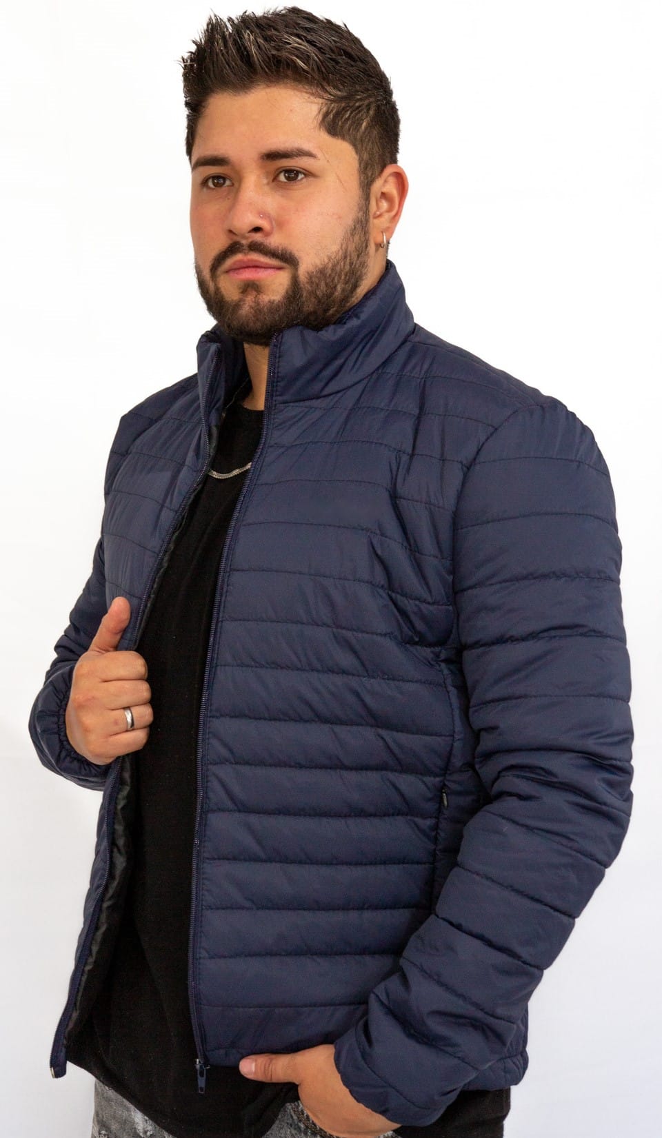 chaqueta invierno para caballero color azul - Imagen 2