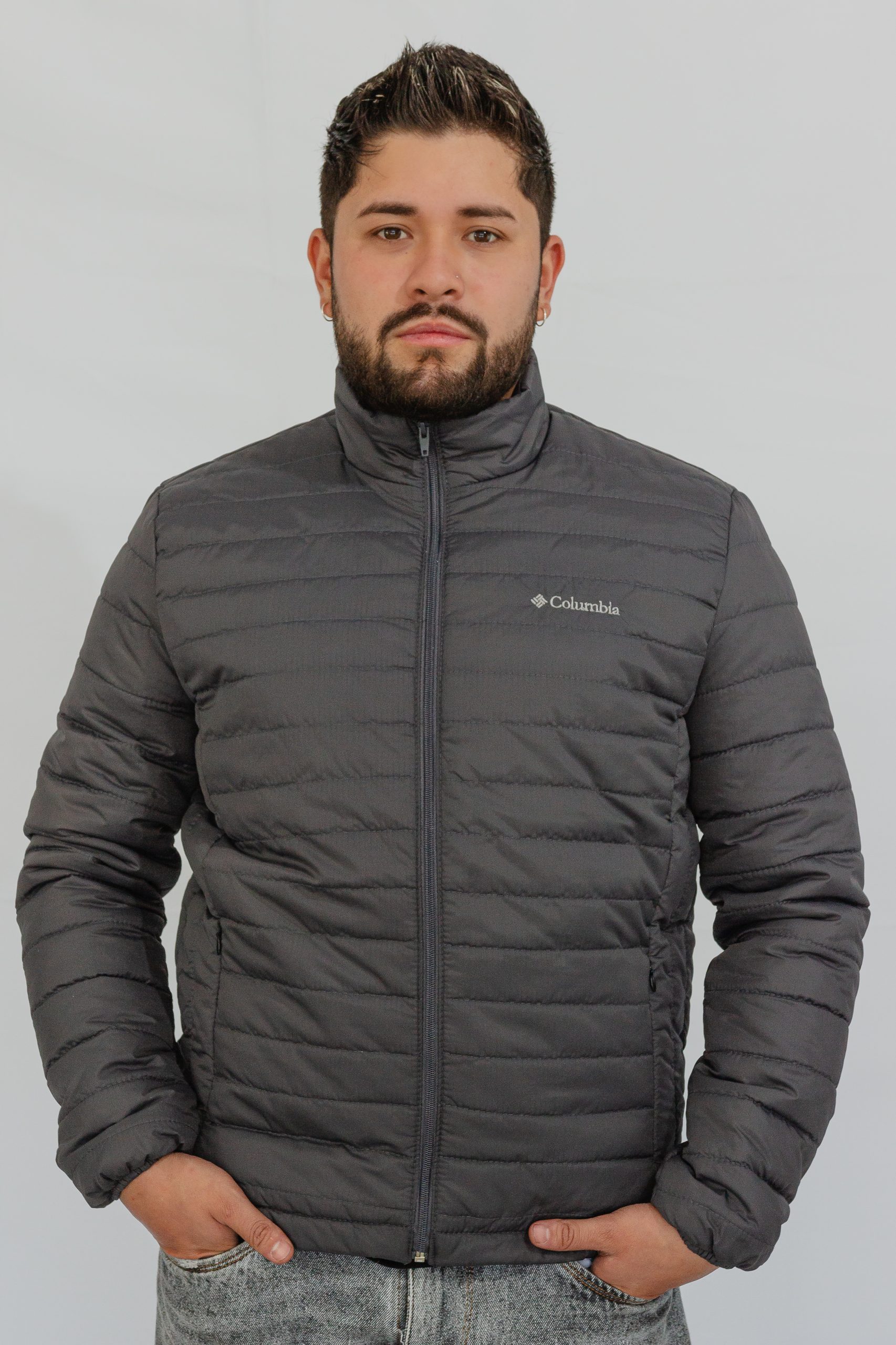 chaqueta invierno para caballero gris - Imagen 6