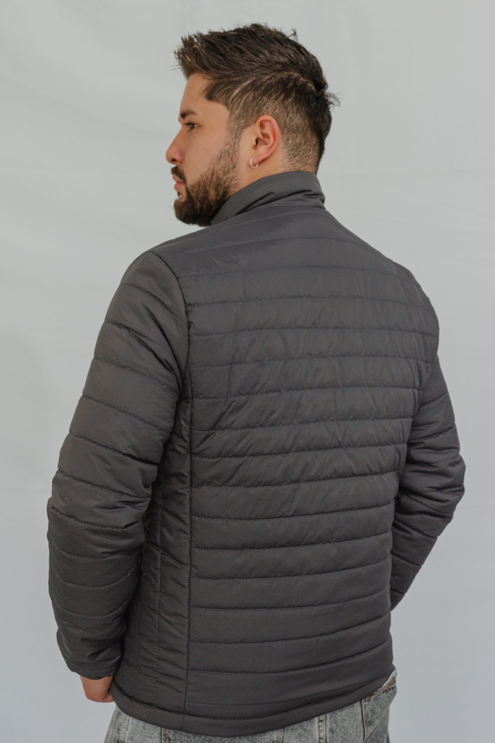chaqueta invierno para caballero gris - Imagen 5