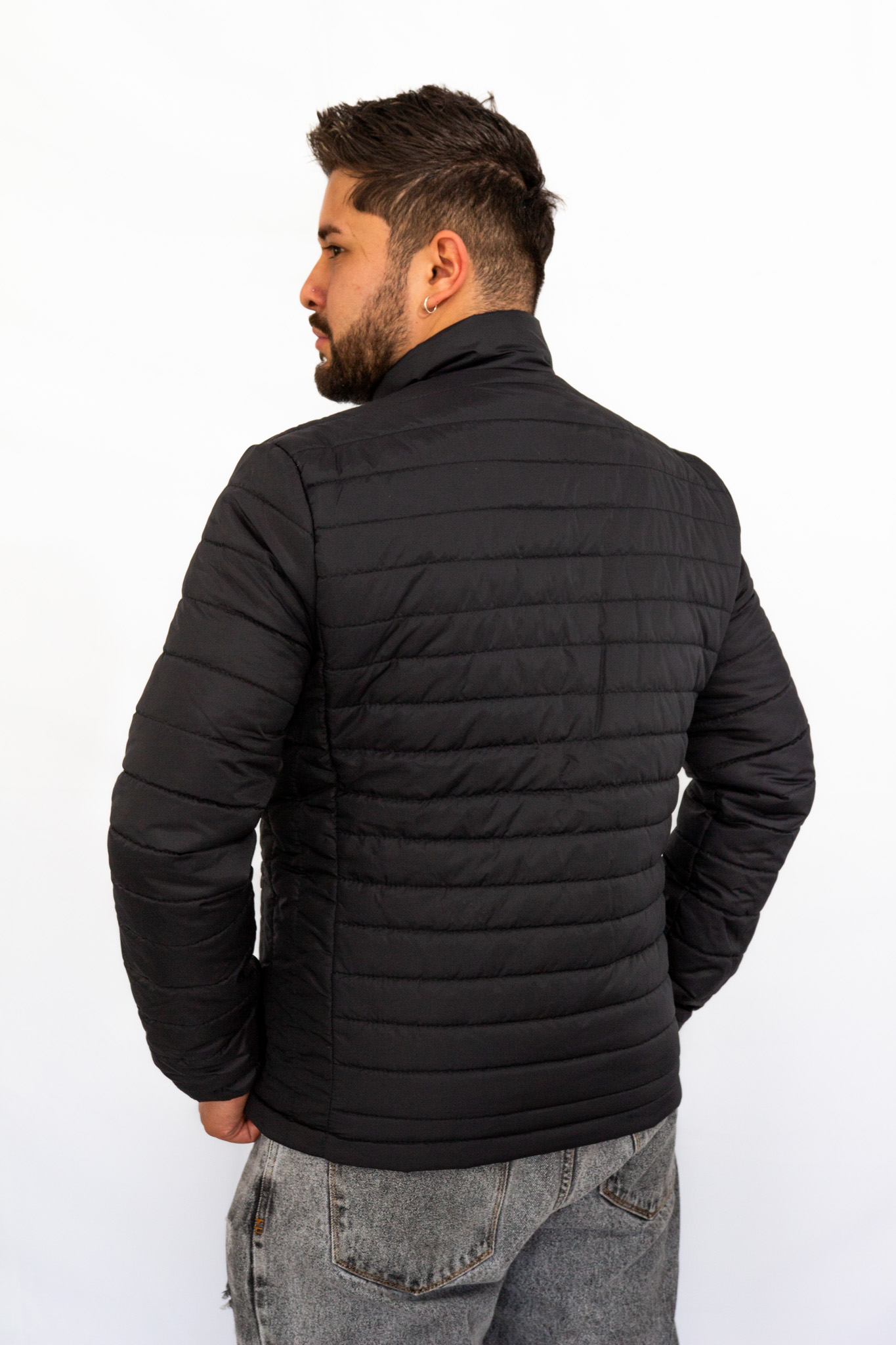 chaqueta invierno para caballero color negro - Imagen 5