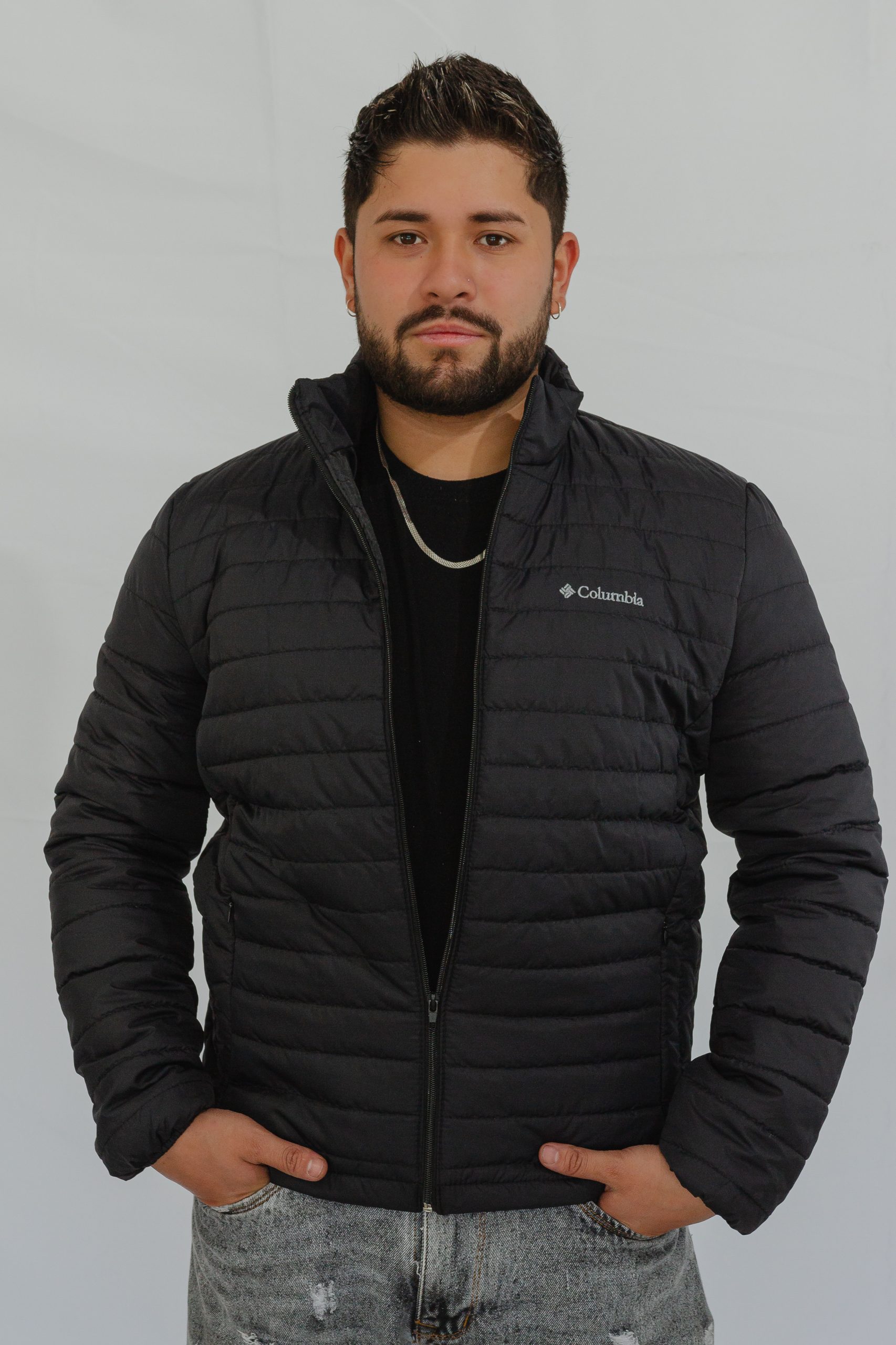 chaqueta invierno para caballero color negro