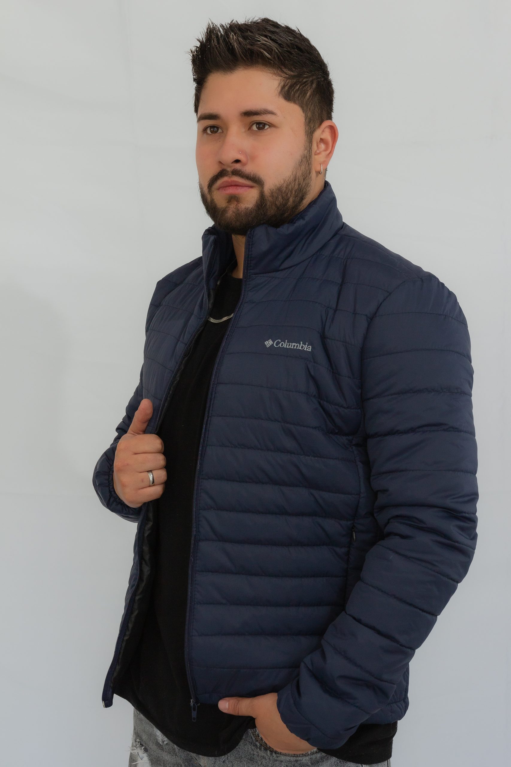 chaqueta invierno para caballero color azul - Imagen 4