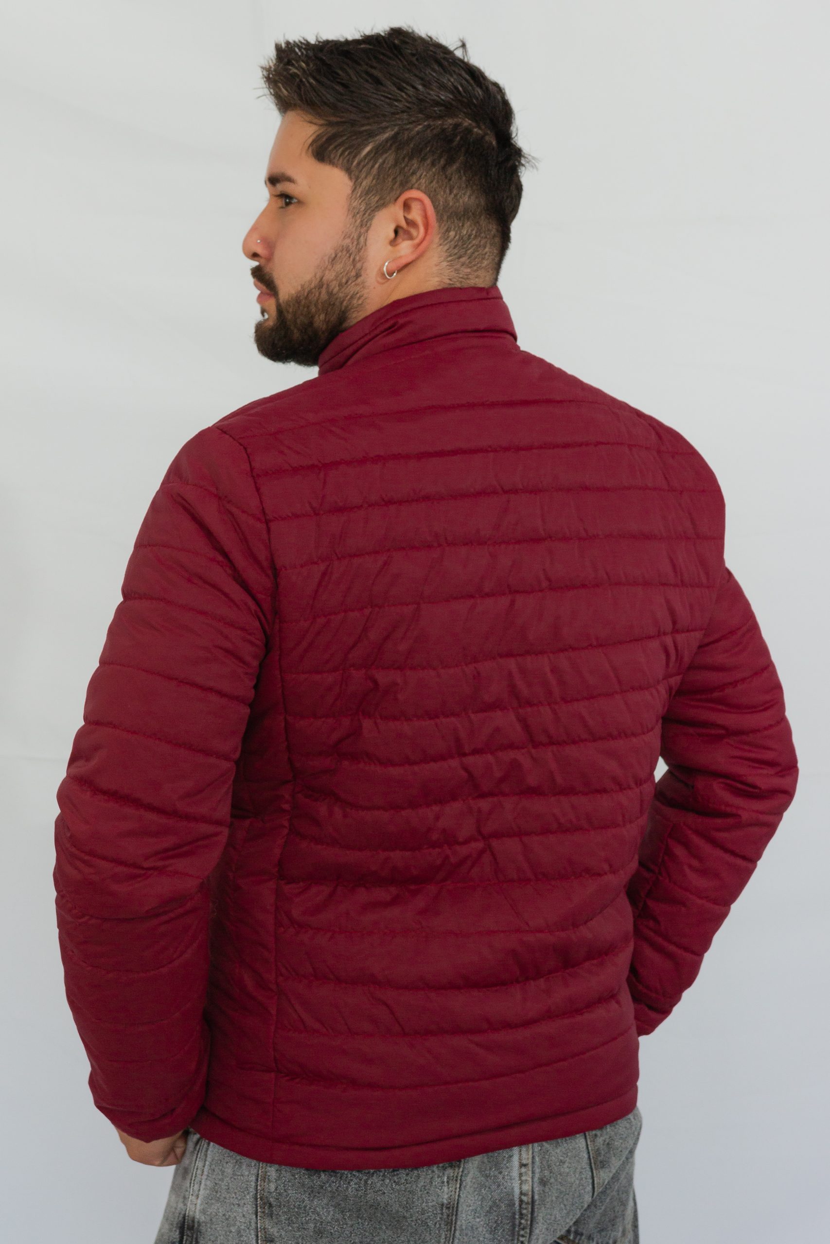 chaqueta invierno para caballero vinotinto - Imagen 3