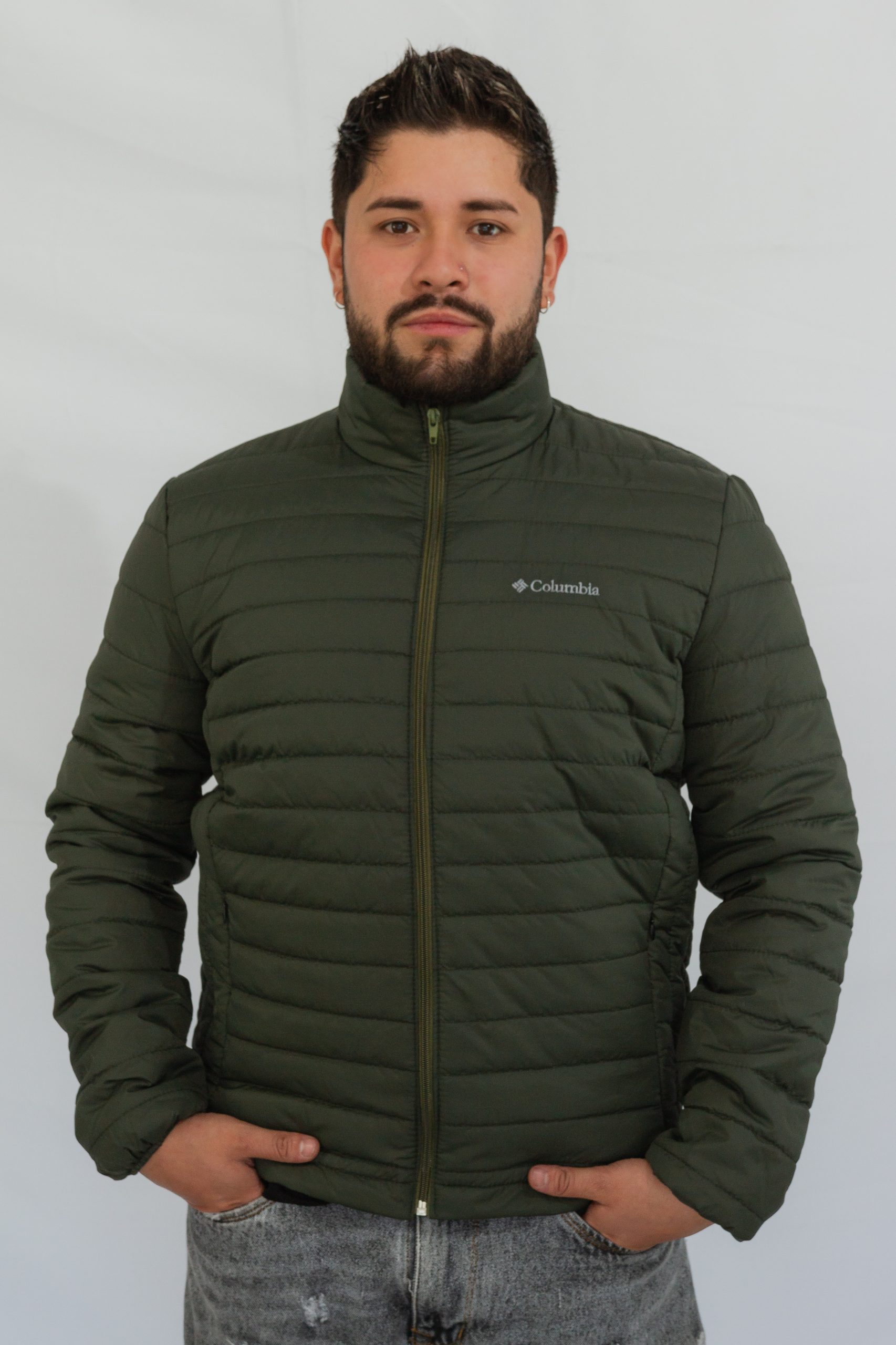 chaqueta invierno para caballero verde