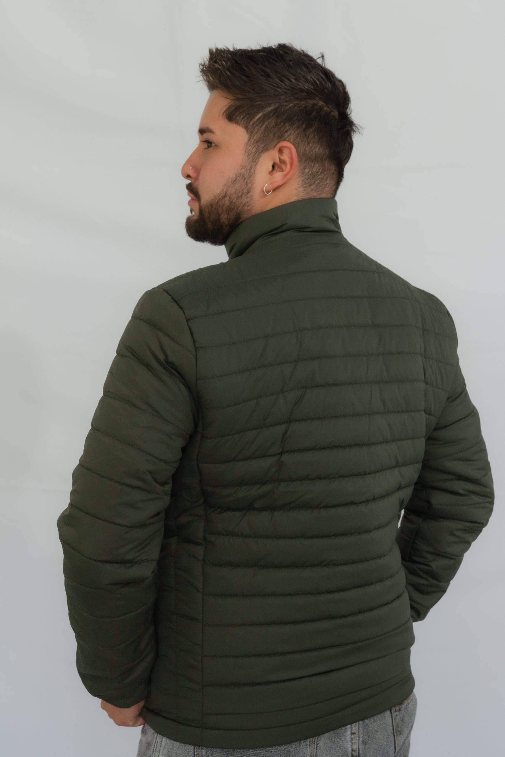 chaqueta invierno para caballero verde - Imagen 3