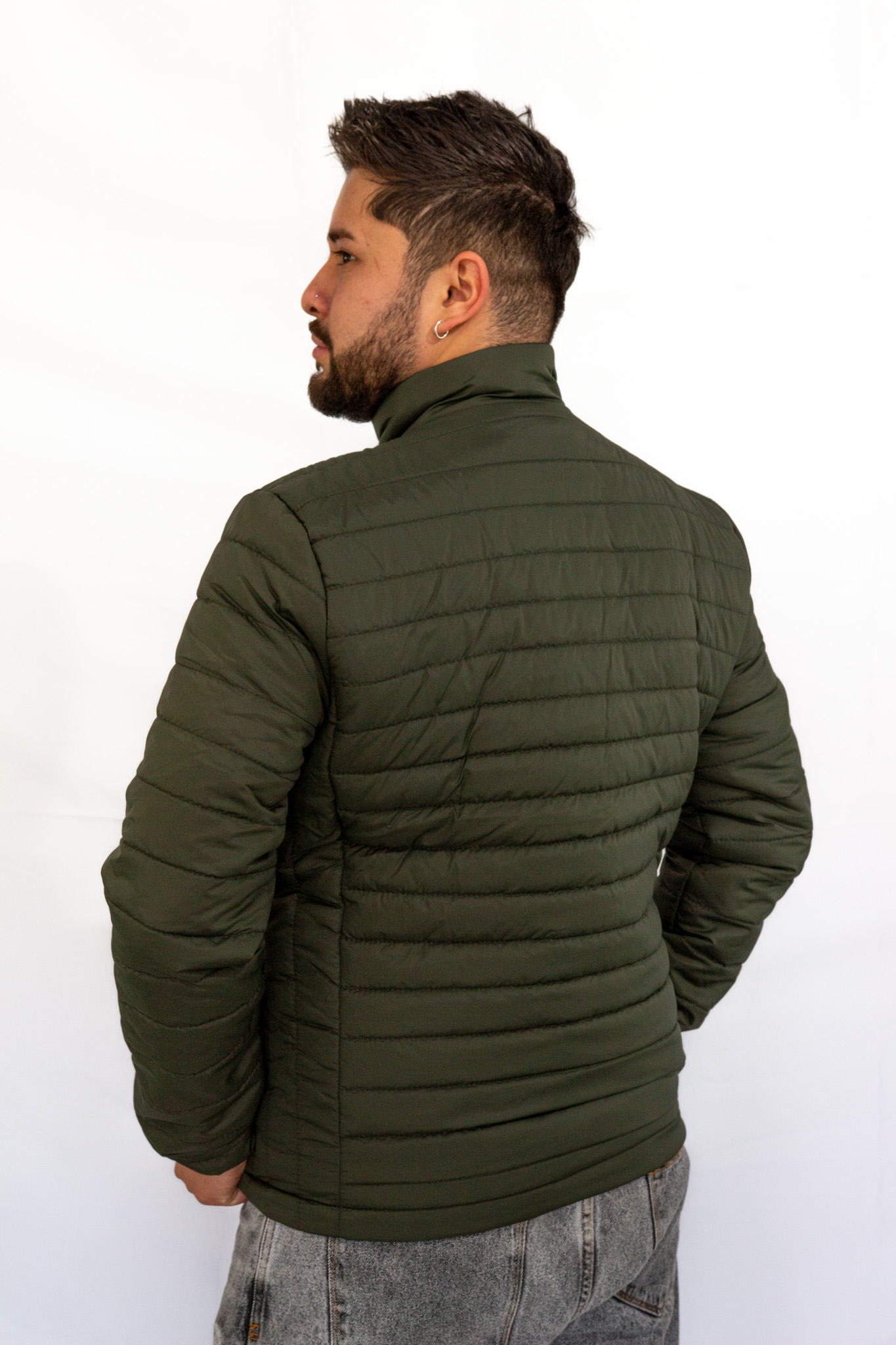 chaqueta invierno para caballero verde - Imagen 5